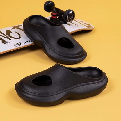 𝔾𝕣𝕠𝕦𝕟𝕕ℤ𝕖𝕣𝕠®－Flexing－shoes✥2025✥美式休閒EVA加厚包頭洞洞室內外防滑拖鞋