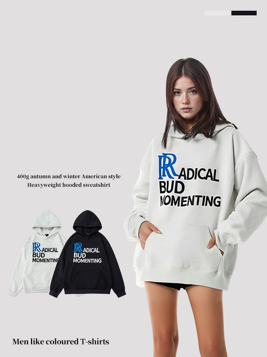 G.Z邁阿密南岸𝔾𝕣𝕠𝕦𝕟𝕕ℤ𝕖𝕣𝕠®✥南裝大佬✥ 美式嘻哈雙R字母連帽長袖上衣T-Shirt