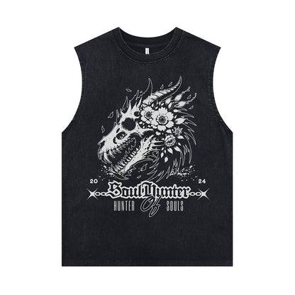 ♠𝔾𝕣𝕠𝕦𝕟𝕕ℤ𝕖𝕣𝕠♠美式風格夏日新款水洗破壞厚磅多款式圖片A區坎肩無袖背心