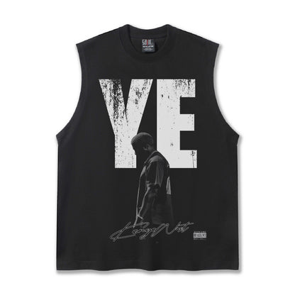 G.Z邁阿密南岸𝔾𝕣𝕠𝕦𝕟𝕕ℤ𝕖𝕣𝕠®✥南裝大佬✥ 美式嘻哈水洗重磅數男女中性YE坎肩背心亞洲版型)