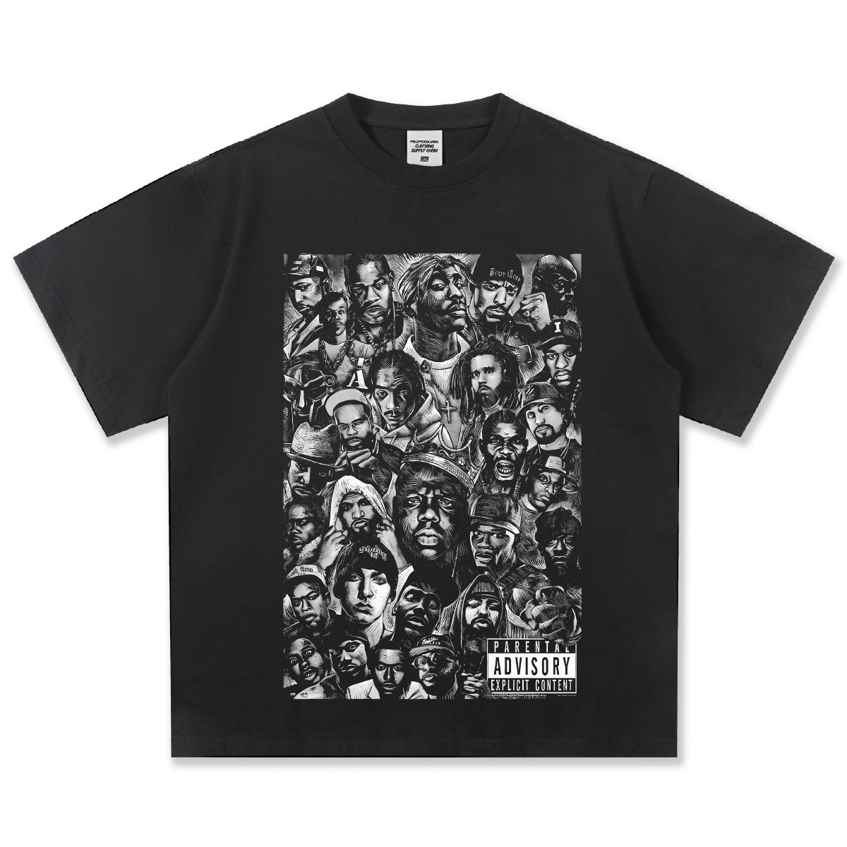 G.Z邁阿密南岸𝔾𝕣𝕠𝕦𝕟𝕕ℤ𝕖𝕣𝕠®✥南裝大佬✥ 美式嘻哈水洗重磅數男女中性經典嘻哈明星短袖上衣T-Shirt(亞洲版型)