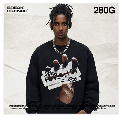 G.Z邁阿密南岸𝔾𝕣𝕠𝕦𝕟𝕕ℤ𝕖𝕣𝕠®✥南裝大佬✥ 美式嘻哈水280gJudas Priest長袖上衣T-Shirt