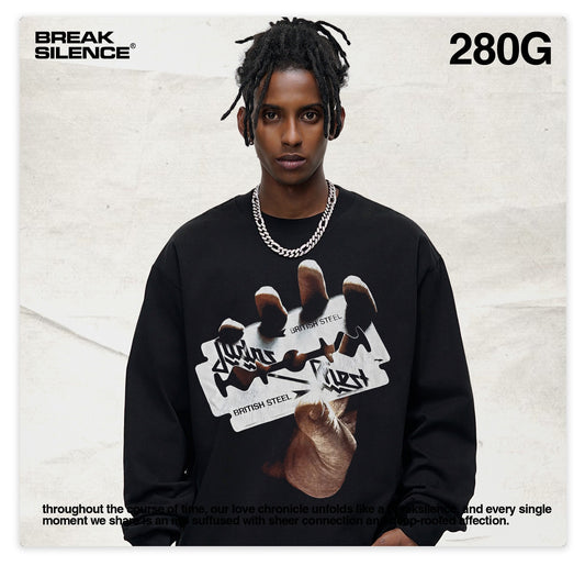 G.Z邁阿密南岸𝔾𝕣𝕠𝕦𝕟𝕕ℤ𝕖𝕣𝕠®✥南裝大佬✥ 美式嘻哈水280gJudas Priest長袖上衣T-Shirt