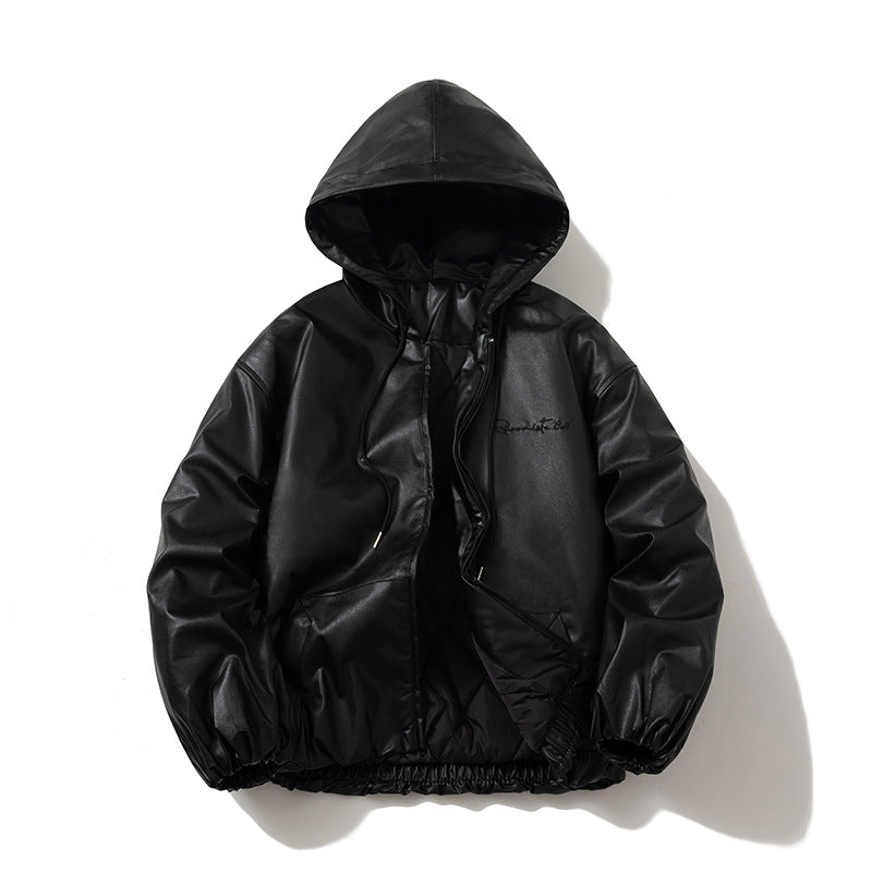 🔥𝔾𝕣𝕠𝕦𝕟𝕕⇔ℤ𝕖𝕣𝕠®25-26年秋冬新款vintag經典PU皮革連帽夾克外套