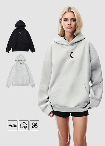 G.Z邁阿密南岸𝔾𝕣𝕠𝕦𝕟𝕕ℤ𝕖𝕣𝕠®✥南裝大佬✥ 美式嘻哈簡約刺繡連帽長袖上衣T-Shirt