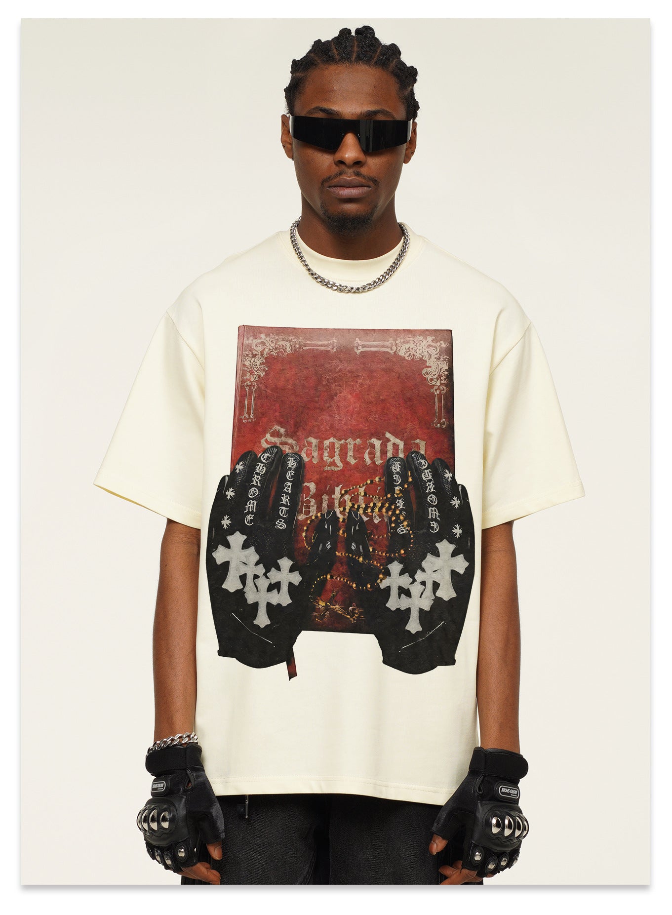 G.Z邁阿密南岸𝔾𝕣𝕠𝕦𝕟𝕕ℤ𝕖𝕣𝕠®✥南裝大佬✥ 美式嘻哈水洗重磅數男女中性Holy Code短袖上衣T-Shirt(亞洲版型)