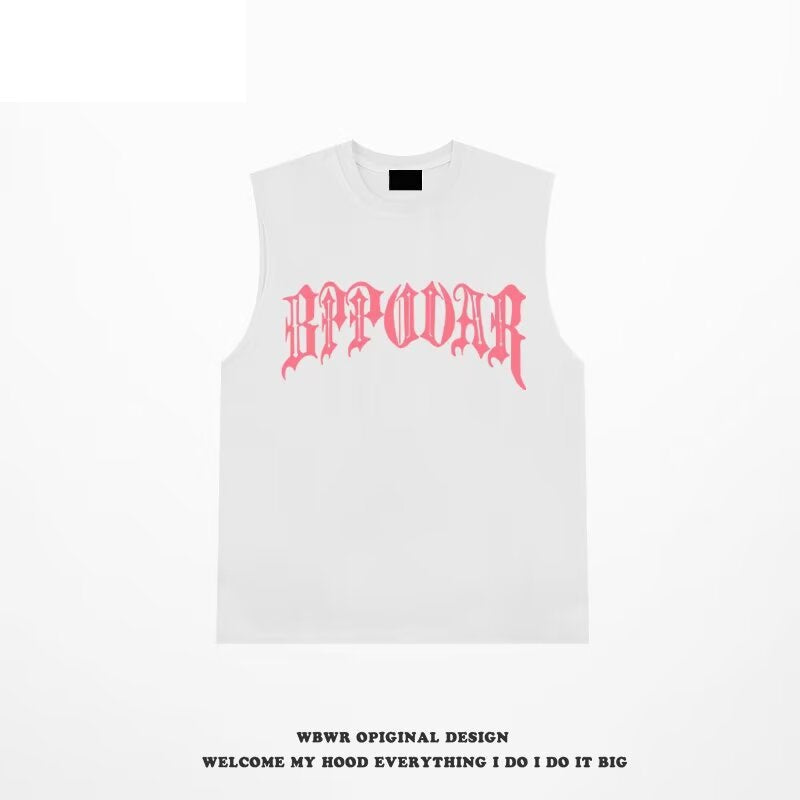 ♠𝔾𝕣𝕠𝕦𝕟𝕕ℤ𝕖𝕣𝕠♠美式風格夏日新款棉質無限符號大尺寸無袖背心