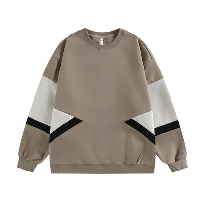 𝔾𝕣𝕠𝕦𝕟𝕕ℤ𝕖𝕣𝕠®2026年秋冬款復古寬鬆拼接圓領長袖T-SHIRT