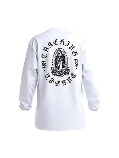 𝔾𝕣𝕠𝕦𝕟𝕕ℤ𝕖𝕣𝕠🎭♠墨西哥♠匪幫⚂25-26年⚅美式嘻哈厚磅數聖母內搭長袖男女上衣T-SHIRT