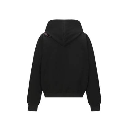 𝔾𝕣𝕠𝕦𝕟𝕕ℤ𝕖𝕣𝕠®2026年秋冬款復古新款厚磅數電繡字母連帽長袖T-shrit