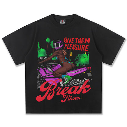 G.Z邁阿密南岸𝔾𝕣𝕠𝕦𝕟𝕕ℤ𝕖𝕣𝕠®✥南裝大佬✥ 美式嘻哈水洗重磅數男女中性速度與激情短袖上衣T-Shirt(亞洲版型)