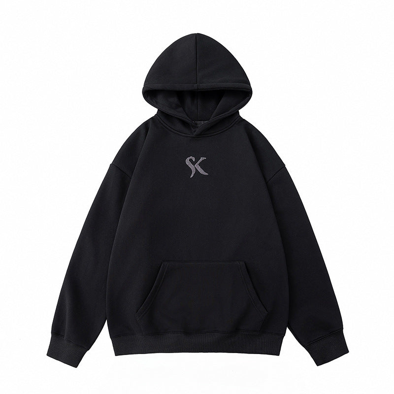 G.Z邁阿密南岸𝔾𝕣𝕠𝕦𝕟𝕕ℤ𝕖𝕣𝕠®✥南裝大佬✥ 美式嘻哈簡約刺繡連帽長袖上衣T-Shirt