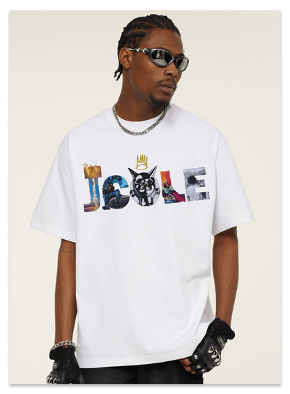 G.Z邁阿密南岸𝔾𝕣𝕠𝕦𝕟𝕕ℤ𝕖𝕣𝕠®✥南裝大佬✥ 美式嘻哈水洗重磅數男女中性J.COLE短袖上衣T-Shirt(亞洲版型)