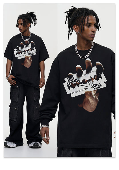 G.Z邁阿密南岸𝔾𝕣𝕠𝕦𝕟𝕕ℤ𝕖𝕣𝕠®✥南裝大佬✥ 美式嘻哈水280gJudas Priest長袖上衣T-Shirt