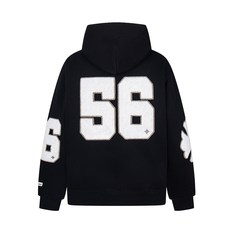 𝔾𝕣𝕠𝕦𝕟𝕕ℤ𝕖𝕣𝕠®2026年秋冬款新款經典復古老花數字連帽夾克外套 4色
