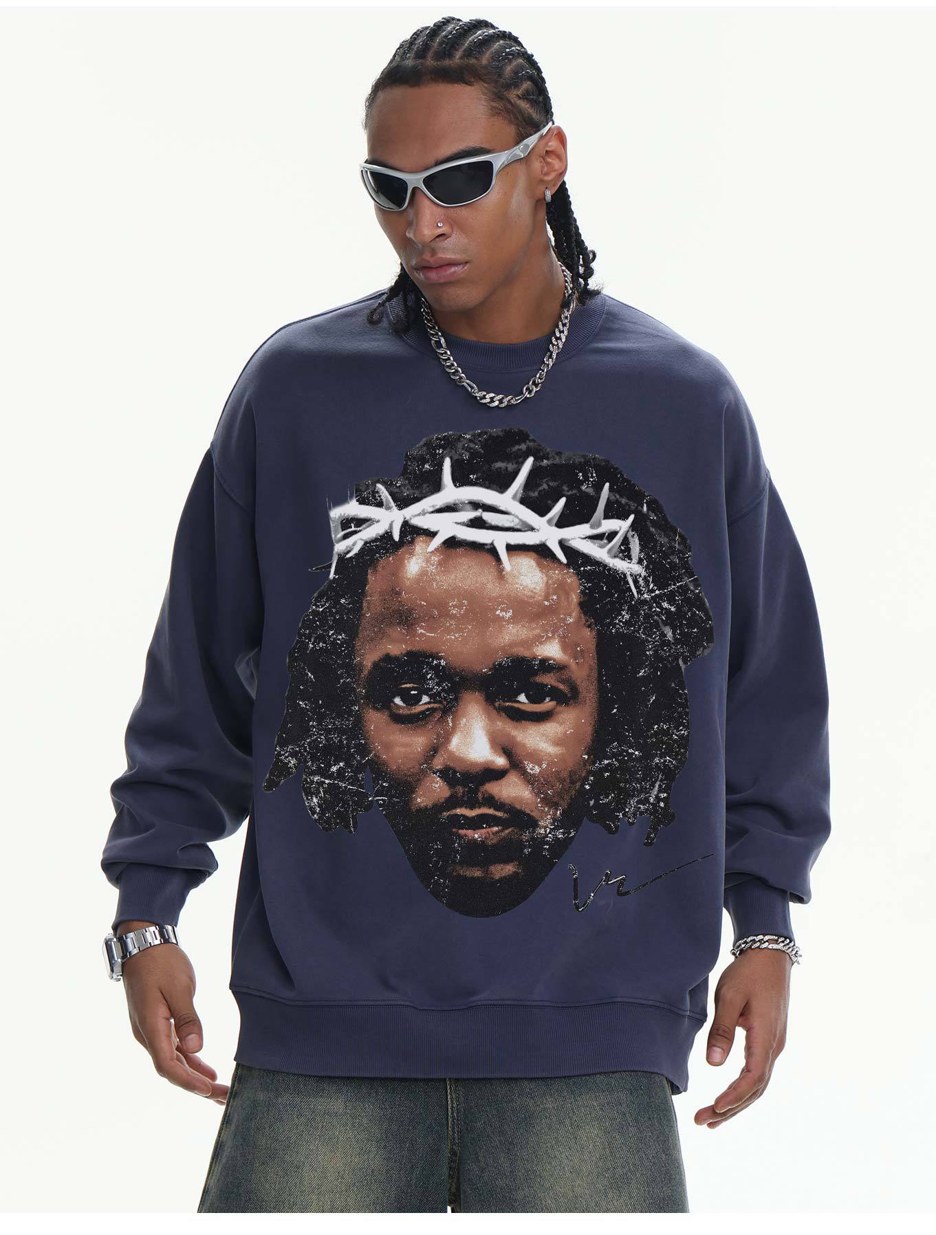 G.Z邁阿密南岸𝔾𝕣𝕠𝕦𝕟𝕕ℤ𝕖𝕣𝕠®✥南裝大佬✥ 美式嘻哈水410gKendrick Lamar長袖上衣T-Shirt