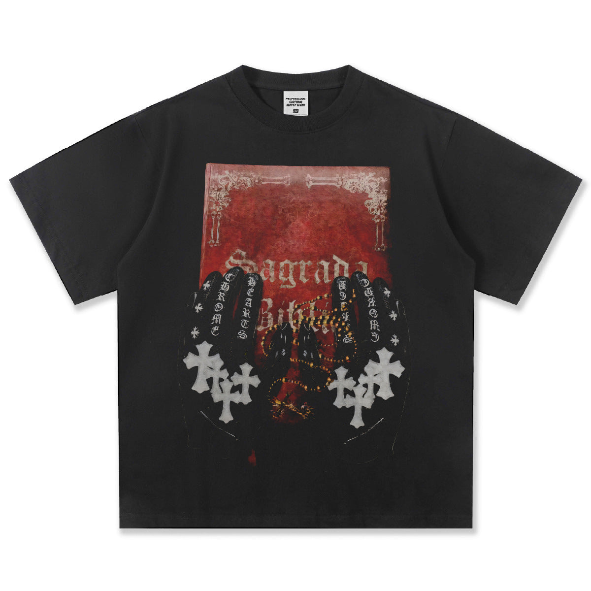 G.Z邁阿密南岸𝔾𝕣𝕠𝕦𝕟𝕕ℤ𝕖𝕣𝕠®✥南裝大佬✥ 美式嘻哈水洗重磅數男女中性Holy Code短袖上衣T-Shirt(亞洲版型)