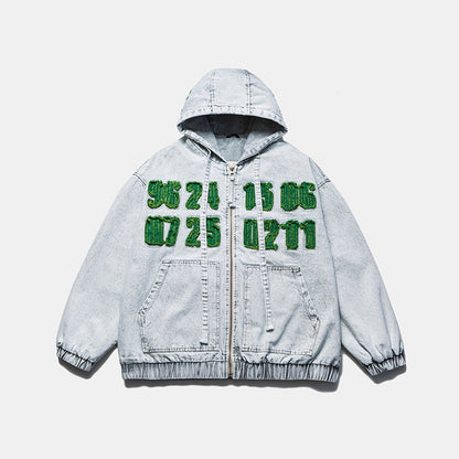 🔥𝔾𝕣𝕠𝕦𝕟𝕕⇔ℤ𝕖𝕣𝕠®25-26年秋冬新款vintag經典復古拼布連帽夾克牛仔外套