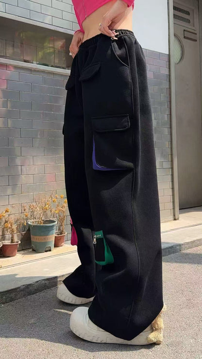 🄶🅁🄾🅄🄽🄳♾🅉🄴🅁🄾25-26SS♾無性別穿搭OverSize美式新款多口袋工裝休閒長褲(現貨優惠)