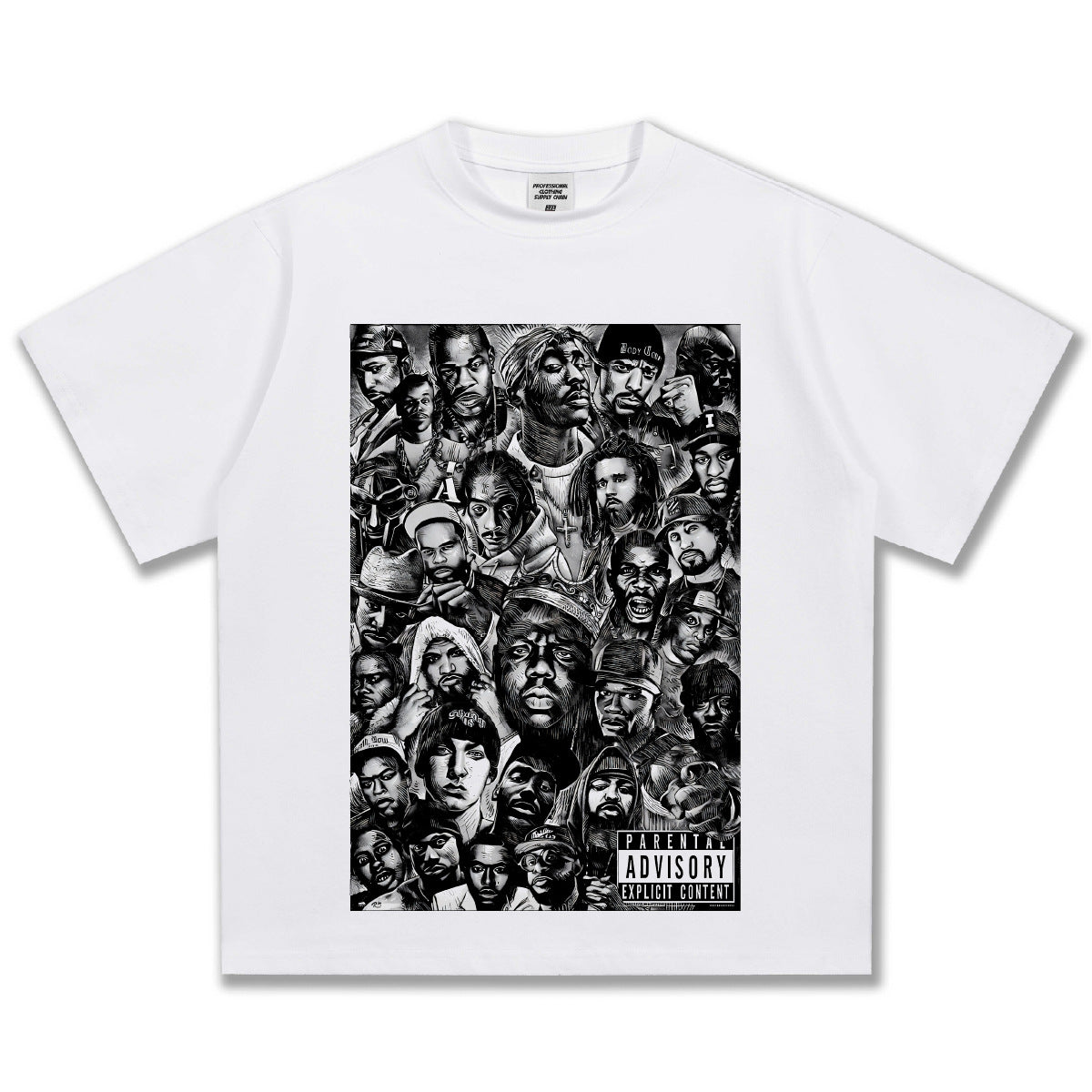 G.Z邁阿密南岸𝔾𝕣𝕠𝕦𝕟𝕕ℤ𝕖𝕣𝕠®✥南裝大佬✥ 美式嘻哈水洗重磅數男女中性經典嘻哈明星短袖上衣T-Shirt(亞洲版型)