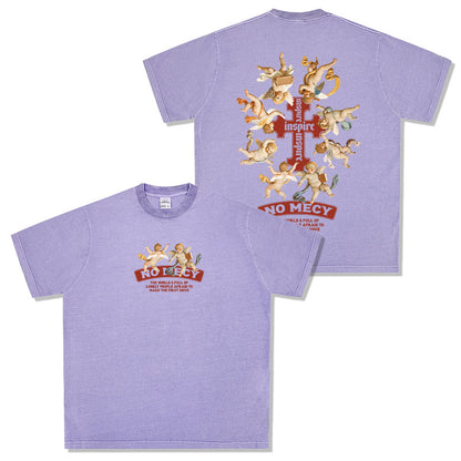 G.Z邁阿密南岸✥𝔾𝕣𝕠𝕦𝕟𝕕ℤ𝕖𝕣𝕠®✥2025年南裝大佬/美式嘻哈寬鬆重磅數No Mecy天使男女中性T-Shirt上衣