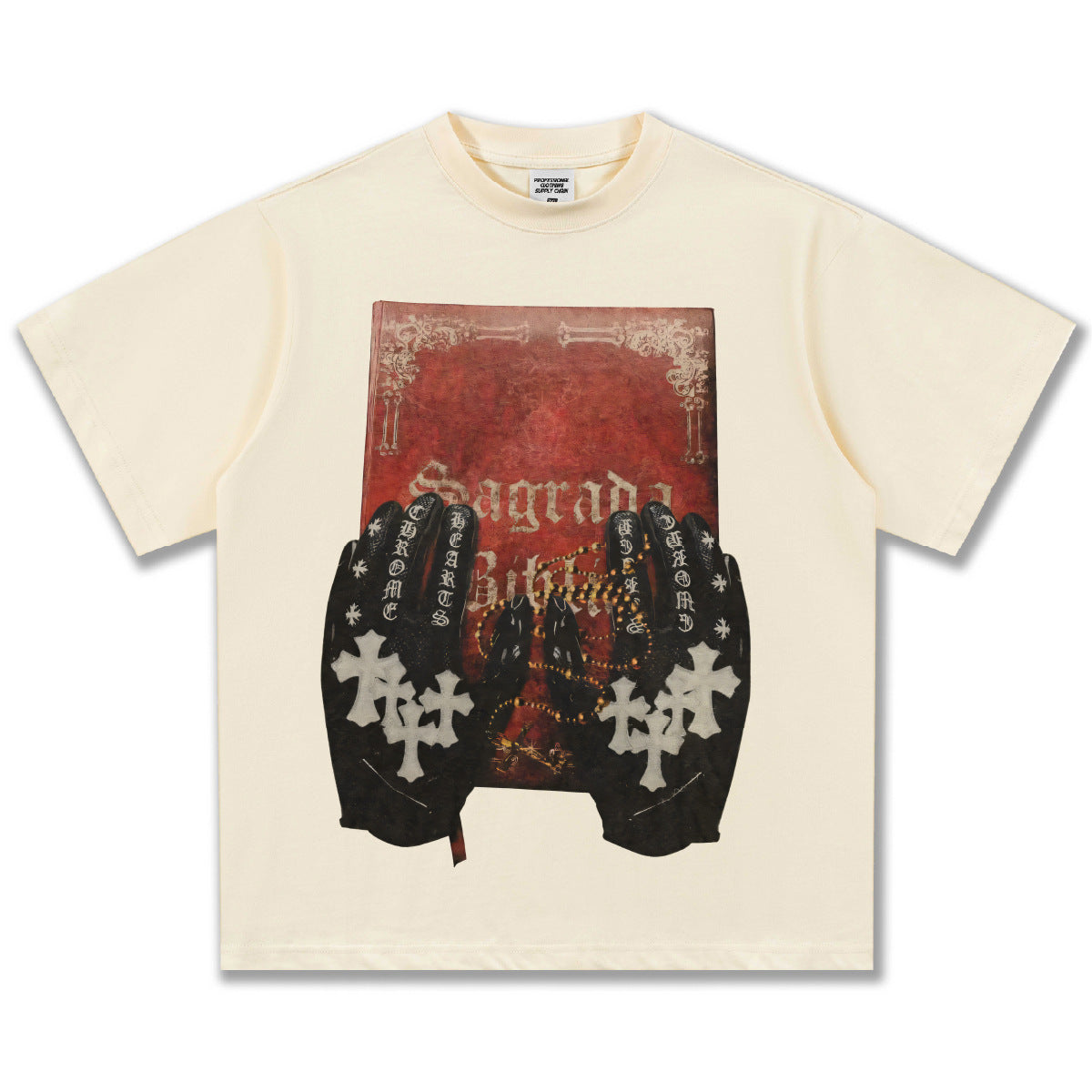 G.Z邁阿密南岸𝔾𝕣𝕠𝕦𝕟𝕕ℤ𝕖𝕣𝕠®✥南裝大佬✥ 美式嘻哈水洗重磅數男女中性Holy Code短袖上衣T-Shirt(亞洲版型)