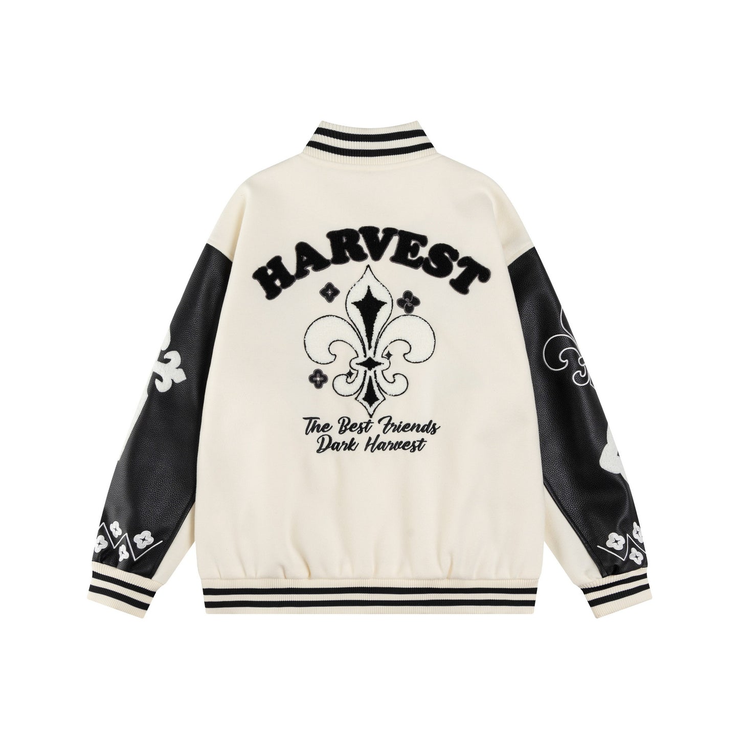 𝔾𝕣𝕠𝕦𝕟𝕕ℤ𝕖𝕣𝕠®2026年秋冬款復古PU皮革老花字母棒球夾克外套(加厚限量)