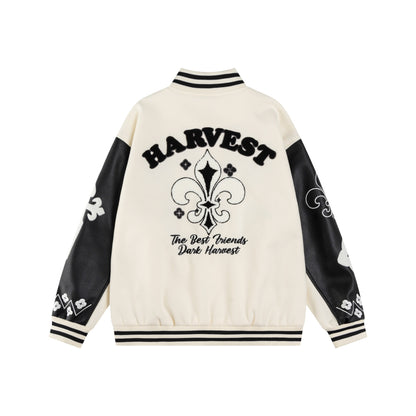 𝔾𝕣𝕠𝕦𝕟𝕕ℤ𝕖𝕣𝕠®2026年秋冬款復古PU皮革老花字母棒球夾克外套(加厚限量)