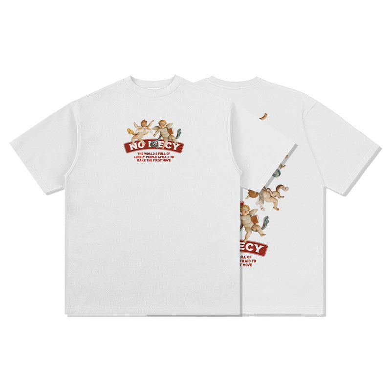 G.Z邁阿密南岸✥𝔾𝕣𝕠𝕦𝕟𝕕ℤ𝕖𝕣𝕠®✥2025年南裝大佬/美式嘻哈寬鬆重磅數No Mecy天使男女中性T-Shirt上衣