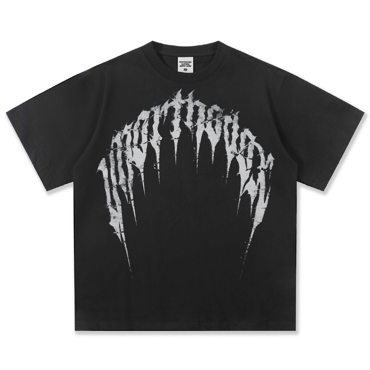 G.Z邁阿密南岸𝔾𝕣𝕠𝕦𝕟𝕕ℤ𝕖𝕣𝕠®✥南裝大佬✥ 美式嘻哈水洗重磅數男女中性荊棘文字短袖上衣T-Shirt(亞洲版型)