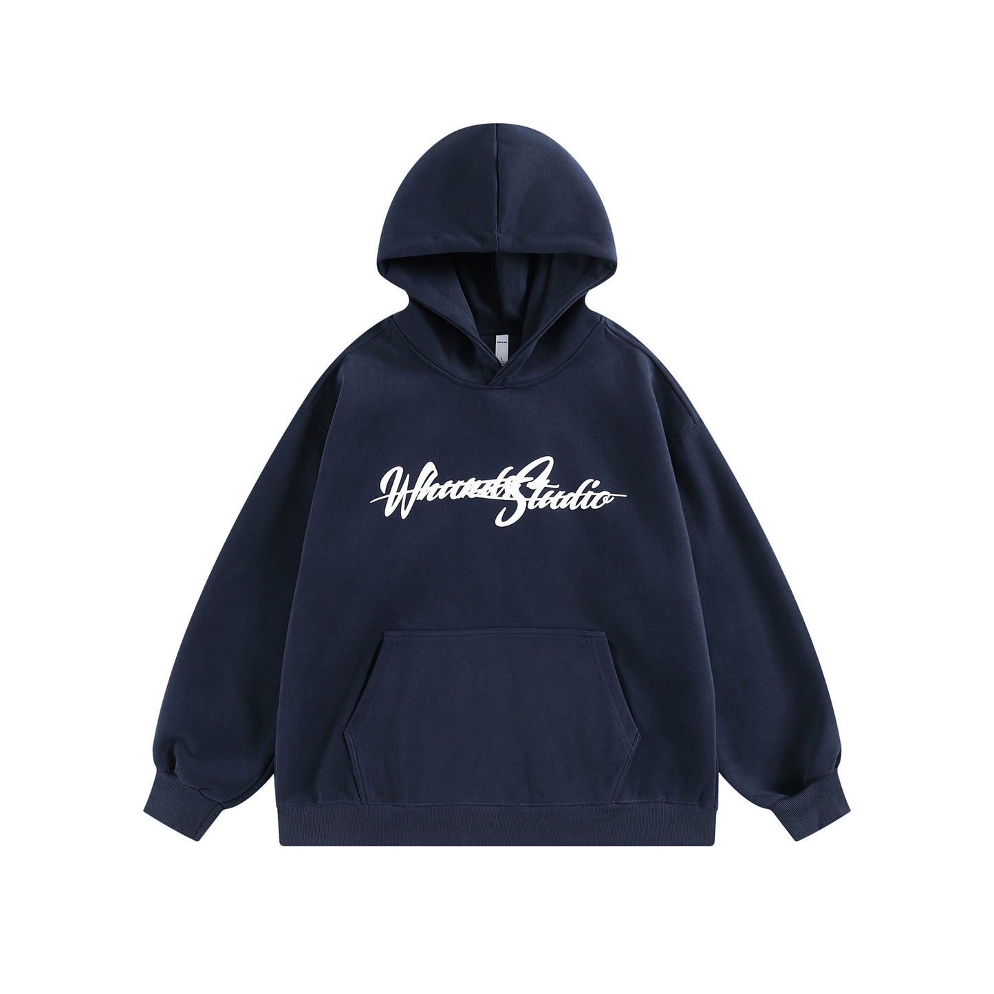 𝔾𝕣𝕠𝕦𝕟𝕕ℤ𝕖𝕣𝕠®2026年秋冬款復古發泡字母寬鬆連帽長袖大學T-SHIRT