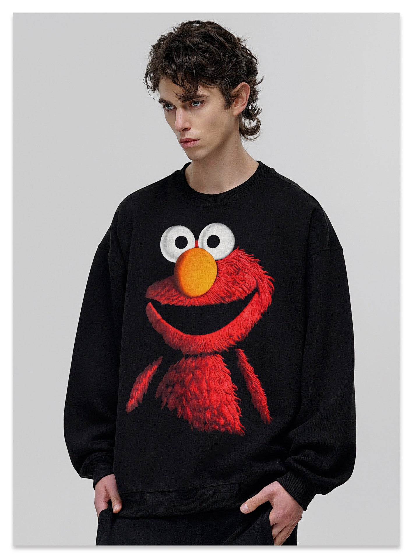 G.Z邁阿密南岸𝔾𝕣𝕠𝕦𝕟𝕕ℤ𝕖𝕣𝕠®✥南裝大佬✥ 美式嘻哈水400g紅色芝麻街長袖上衣T-Shirt