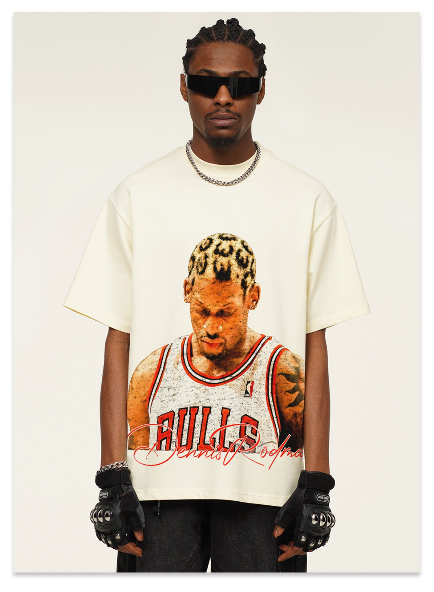 G.Z邁阿密南岸𝔾𝕣𝕠𝕦𝕟𝕕ℤ𝕖𝕣𝕠®✥南裝大佬✥ 美式嘻哈水洗重磅數男女中性羅德曼短袖上衣T-Shirt(亞洲版型)