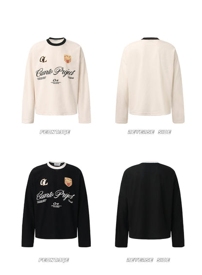 𝔾𝕣𝕠𝕦𝕟𝕕ℤ𝕖𝕣𝕠®2026年秋冬款華夫格圓領長袖上衣T-SHIRT