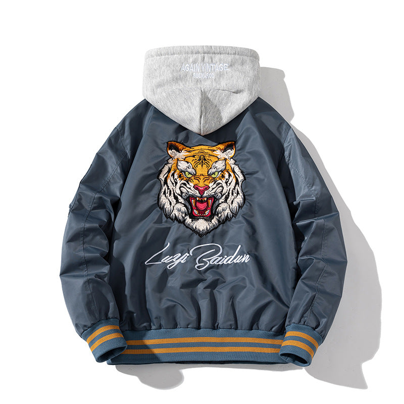 🔥𝔾𝕣𝕠𝕦𝕟𝕕⇔ℤ𝕖𝕣𝕠®25-26年秋冬新款vintag復古防風滿版刺繡老虎NA-1飛行夾克外套