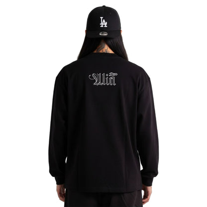 𝔾𝕣𝕠𝕦𝕟𝕕ℤ𝕖𝕣𝕠🎭♠墨西哥♠匪幫⚂25-26年⚅美式嘻哈厚磅數簍空字母內搭長袖男女上衣T-SHIRT