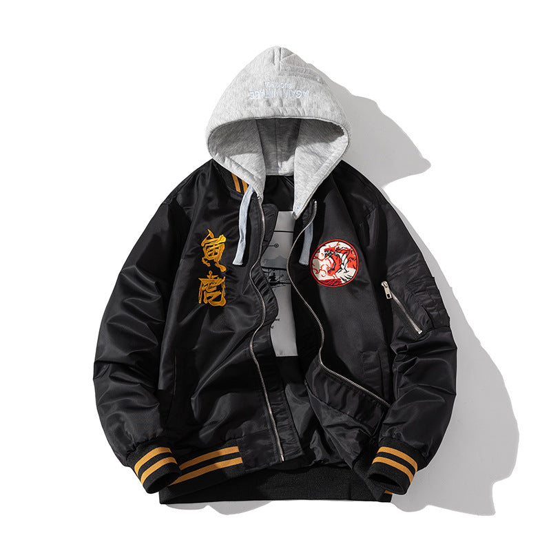 🔥𝔾𝕣𝕠𝕦𝕟𝕕⇔ℤ𝕖𝕣𝕠®25-26年秋冬新款vintag復古防風滿版刺繡老虎NA-1飛行夾克外套