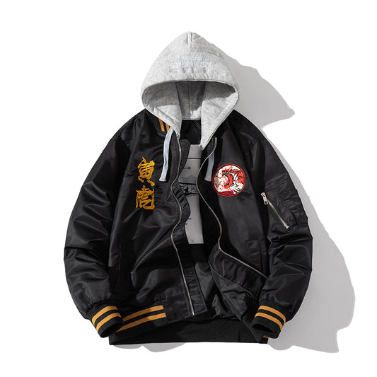 🔥𝔾𝕣𝕠𝕦𝕟𝕕⇔ℤ𝕖𝕣𝕠®25-26年秋冬新款vintag復古防風滿版刺繡老虎NA-1飛行夾克外套