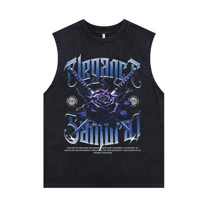 ♠𝔾𝕣𝕠𝕦𝕟𝕕ℤ𝕖𝕣𝕠♠美式風格夏日新款水洗破壞厚磅多款式圖片A區坎肩無袖背心