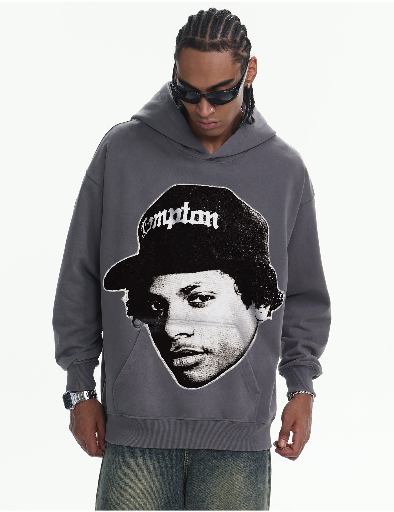 G.Z邁阿密南岸𝔾𝕣𝕠𝕦𝕟𝕕ℤ𝕖𝕣𝕠®✥南裝大佬✥ 美式嘻哈水410gEAZY-E長袖上衣T-Shirt