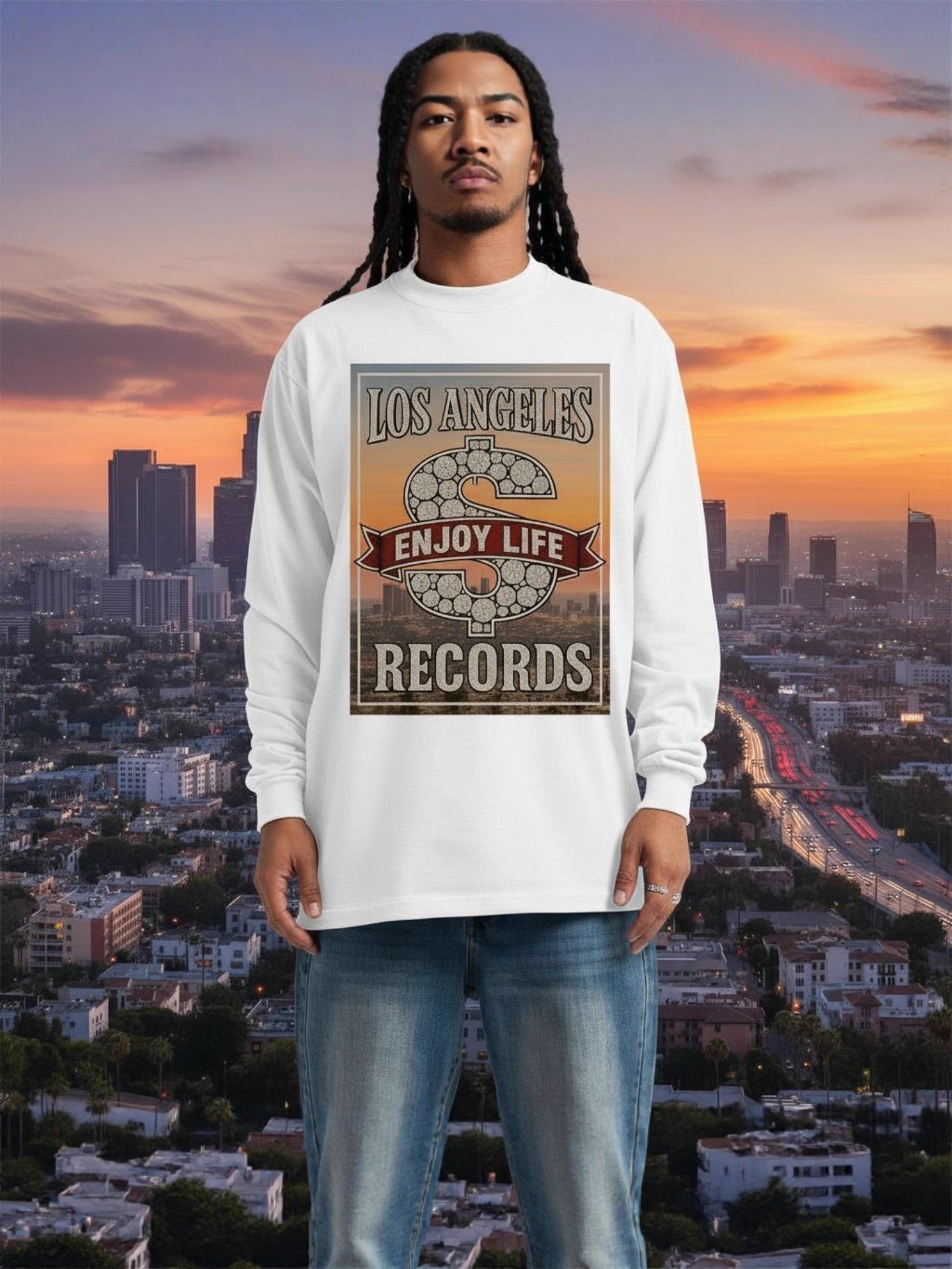 𝔾𝕣𝕠𝕦𝕟𝕕ℤ𝕖𝕣𝕠🎭♠墨西哥♠匪幫⚂25-26年⚅美式嘻哈厚磅數洛杉磯內搭長袖男女上衣T-SHIRT