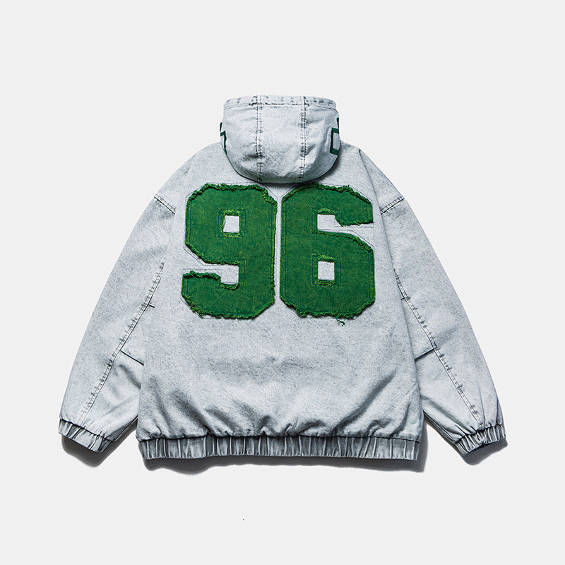 🔥𝔾𝕣𝕠𝕦𝕟𝕕⇔ℤ𝕖𝕣𝕠®25-26年秋冬新款vintag經典復古拼布連帽夾克牛仔外套