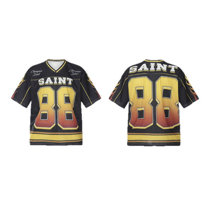 ☠𝔾𝕣𝕠𝕦𝕟𝕕ℤ𝕖𝕣𝕠®♛GZ嘻哈♛2025年SS-美式新款復古88透氣短袖球衣T-Shirt上衣