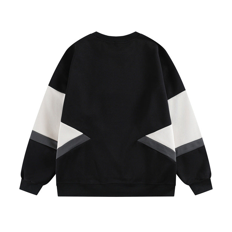 𝔾𝕣𝕠𝕦𝕟𝕕ℤ𝕖𝕣𝕠®2026年秋冬款復古寬鬆拼接圓領長袖T-SHIRT