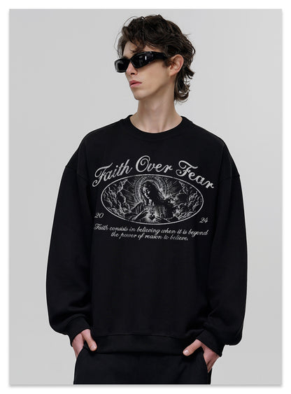 G.Z邁阿密南岸𝔾𝕣𝕠𝕦𝕟𝕕ℤ𝕖𝕣𝕠®✥南裝大佬✥ 美式嘻哈水400g慈愛聖母長袖上衣T-Shirt