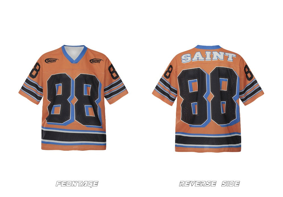 ☠𝔾𝕣𝕠𝕦𝕟𝕕ℤ𝕖𝕣𝕠®♛GZ嘻哈♛2025年SS-美式新款學院風88透氣短袖球衣T-Shirt上衣