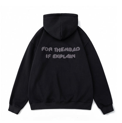 G.Z邁阿密南岸𝔾𝕣𝕠𝕦𝕟𝕕ℤ𝕖𝕣𝕠®✥南裝大佬✥ 美式嘻哈簡約刺繡連帽長袖上衣T-Shirt