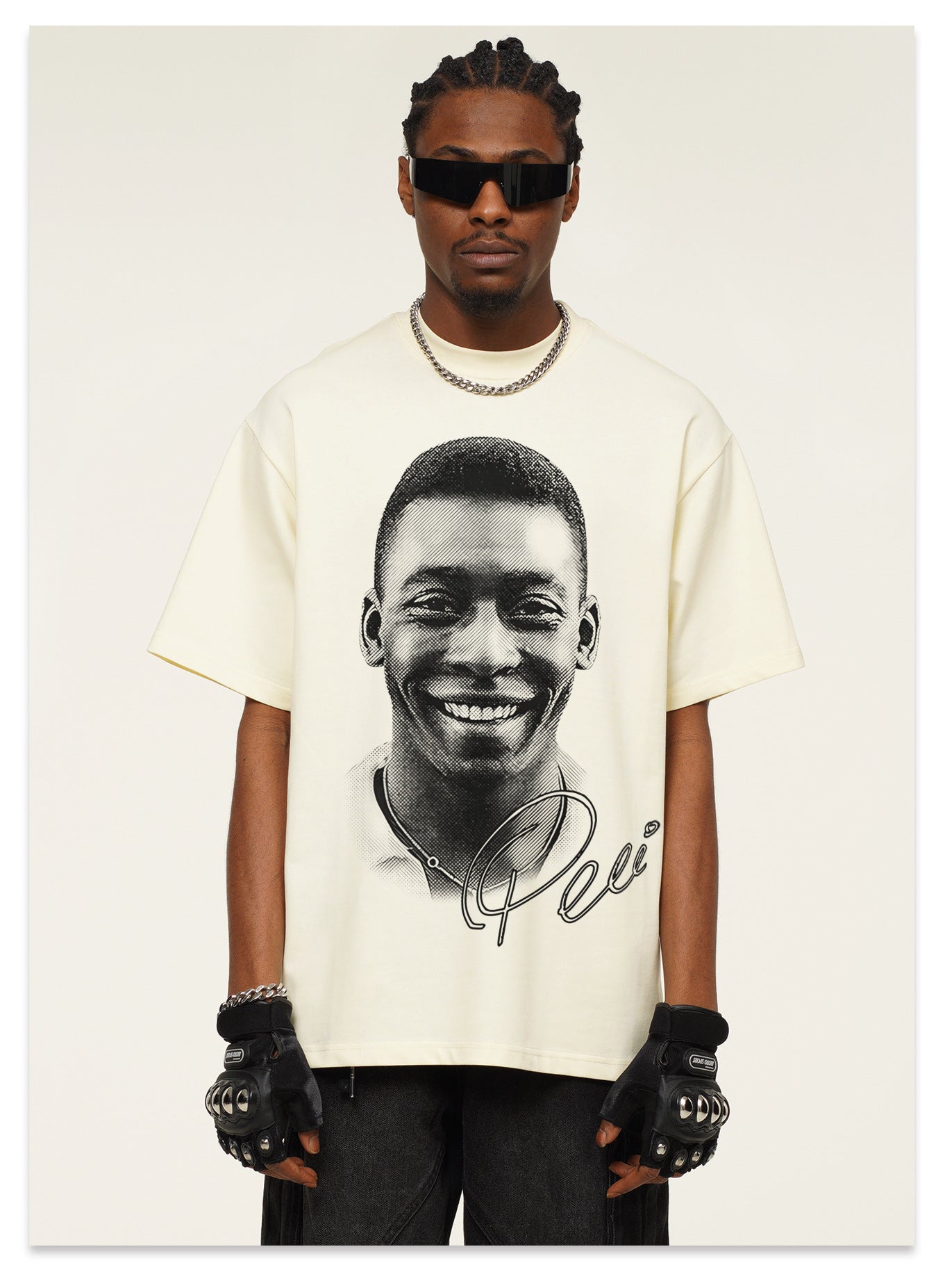 G.Z邁阿密南岸𝔾𝕣𝕠𝕦𝕟𝕕ℤ𝕖𝕣𝕠®✥南裝大佬✥ 美式嘻哈水洗重磅數男女中性球王貝利T-Shirt短袖上衣(亞洲版型)