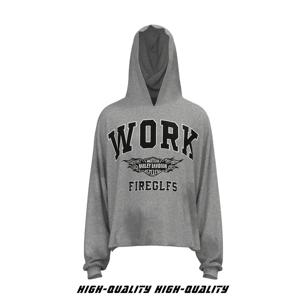 𝔾𝕣𝕠𝕦𝕟𝕕ℤ𝕖𝕣𝕠®2026年秋冬款經典字母連帽長袖大學上衣T-SHIRT