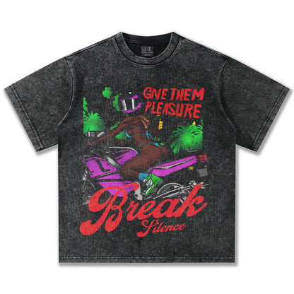 G.Z邁阿密南岸𝔾𝕣𝕠𝕦𝕟𝕕ℤ𝕖𝕣𝕠®✥南裝大佬✥ 美式嘻哈水洗重磅數男女中性速度與激情短袖上衣T-Shirt(亞洲版型)